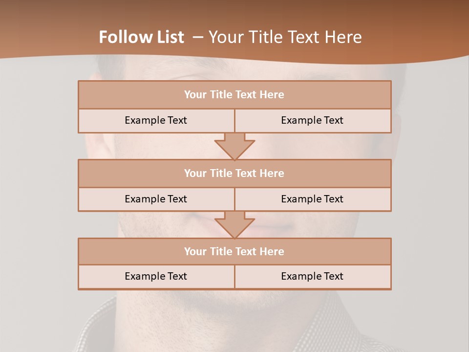 A Man In A Shirt Is Smiling For The Camera PowerPoint Template
