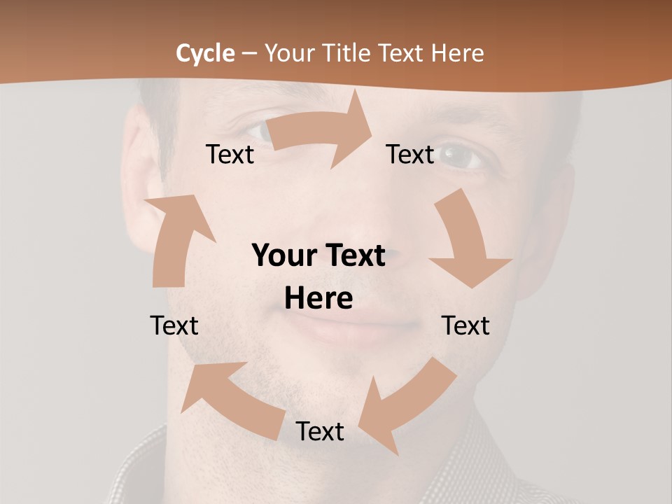A Man In A Shirt Is Smiling For The Camera PowerPoint Template