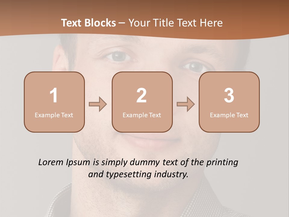 A Man In A Shirt Is Smiling For The Camera PowerPoint Template