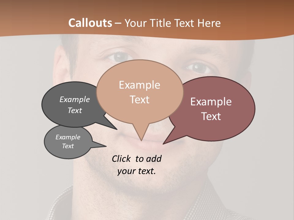 A Man In A Shirt Is Smiling For The Camera PowerPoint Template