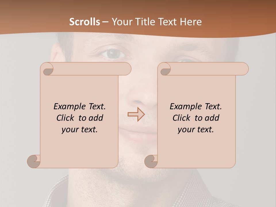 A Man In A Shirt Is Smiling For The Camera PowerPoint Template