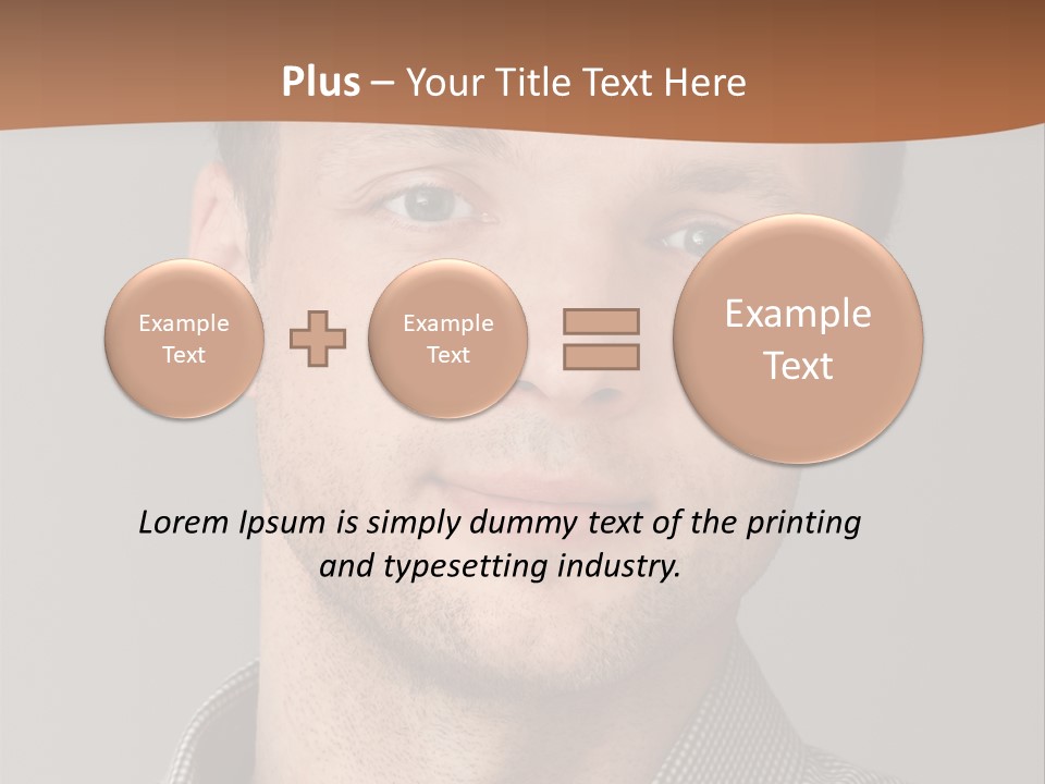 A Man In A Shirt Is Smiling For The Camera PowerPoint Template