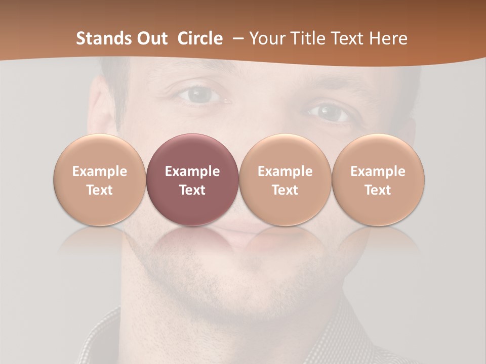 A Man In A Shirt Is Smiling For The Camera PowerPoint Template
