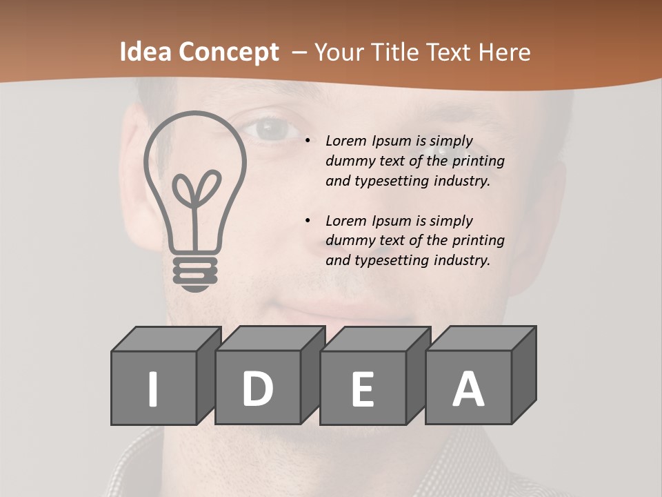 A Man In A Shirt Is Smiling For The Camera PowerPoint Template