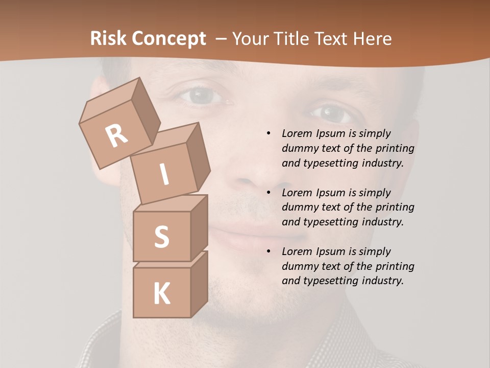 A Man In A Shirt Is Smiling For The Camera PowerPoint Template