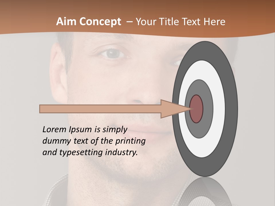 A Man In A Shirt Is Smiling For The Camera PowerPoint Template