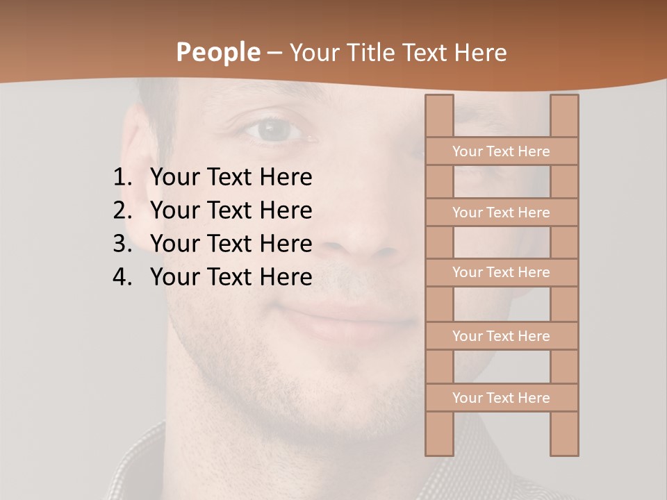 A Man In A Shirt Is Smiling For The Camera PowerPoint Template