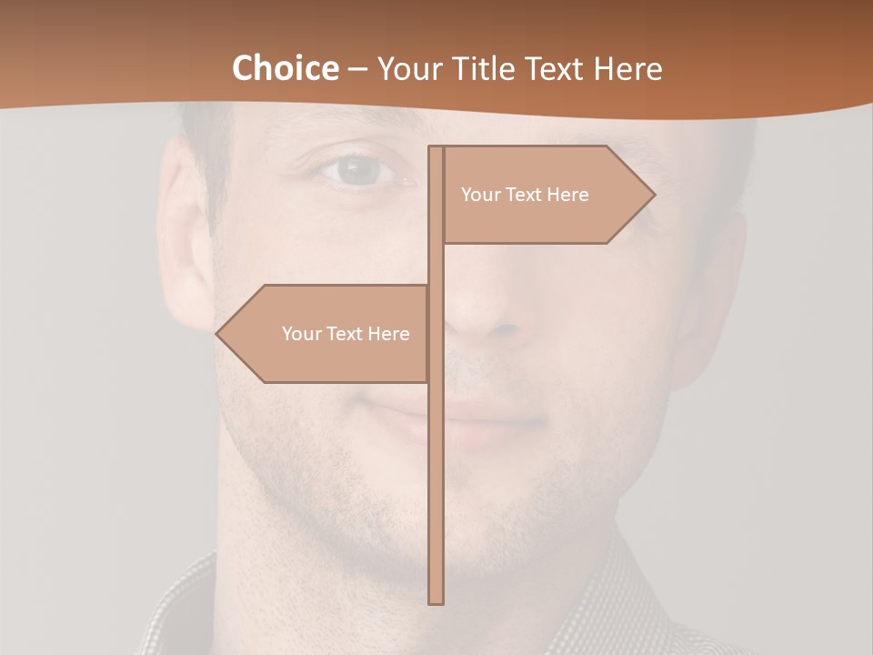 A Man In A Shirt Is Smiling For The Camera PowerPoint Template