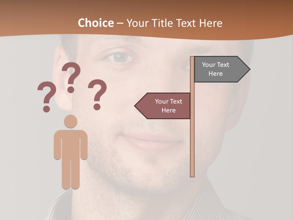 A Man In A Shirt Is Smiling For The Camera PowerPoint Template