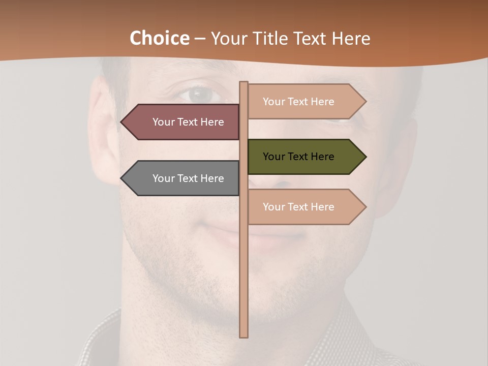 A Man In A Shirt Is Smiling For The Camera PowerPoint Template