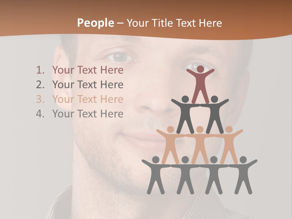 A Man In A Shirt Is Smiling For The Camera PowerPoint Template