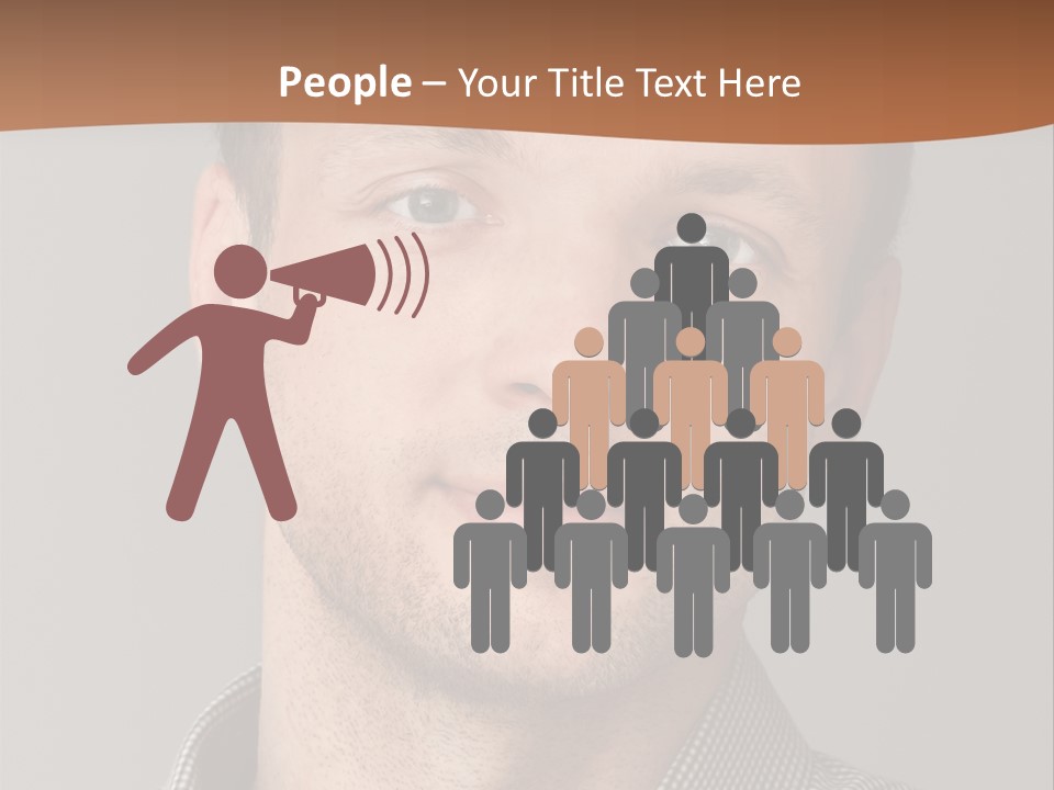 A Man In A Shirt Is Smiling For The Camera PowerPoint Template