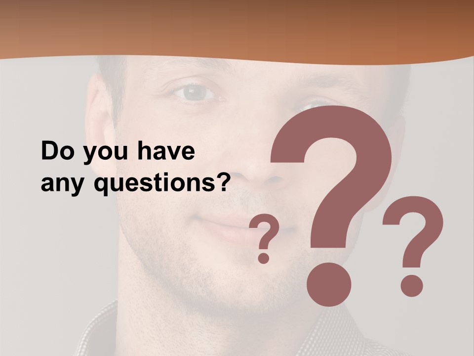 A Man In A Shirt Is Smiling For The Camera PowerPoint Template