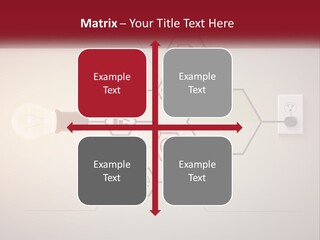 A Light Bulb Is Plugged Into A Power Outlet PowerPoint Template