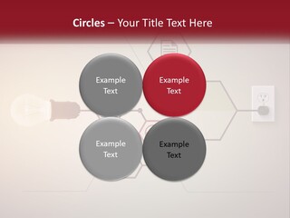 A Light Bulb Is Plugged Into A Power Outlet PowerPoint Template