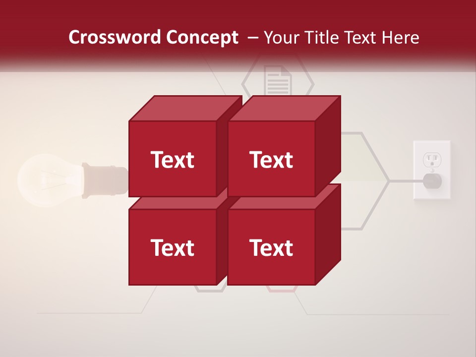 A Light Bulb Is Plugged Into A Power Outlet PowerPoint Template
