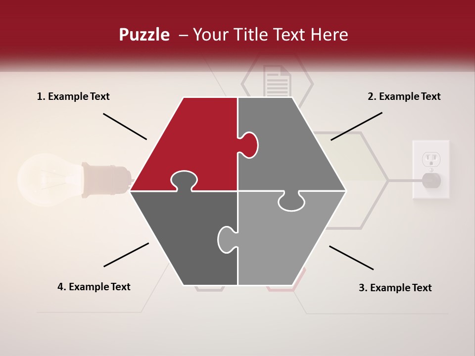 A Light Bulb Is Plugged Into A Power Outlet PowerPoint Template