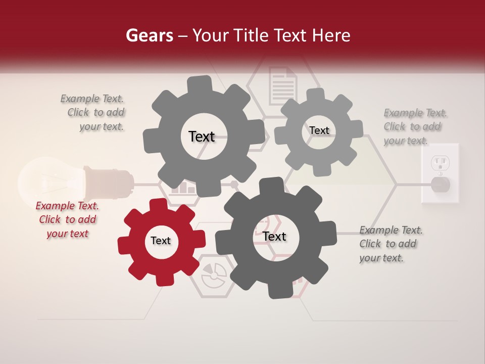 A Light Bulb Is Plugged Into A Power Outlet PowerPoint Template