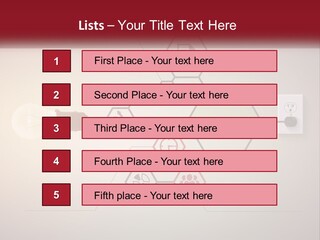 A Light Bulb Is Plugged Into A Power Outlet PowerPoint Template