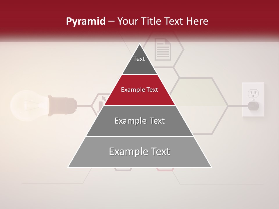 A Light Bulb Is Plugged Into A Power Outlet PowerPoint Template