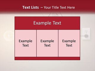 A Light Bulb Is Plugged Into A Power Outlet PowerPoint Template