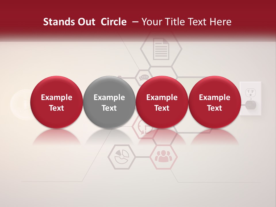 A Light Bulb Is Plugged Into A Power Outlet PowerPoint Template