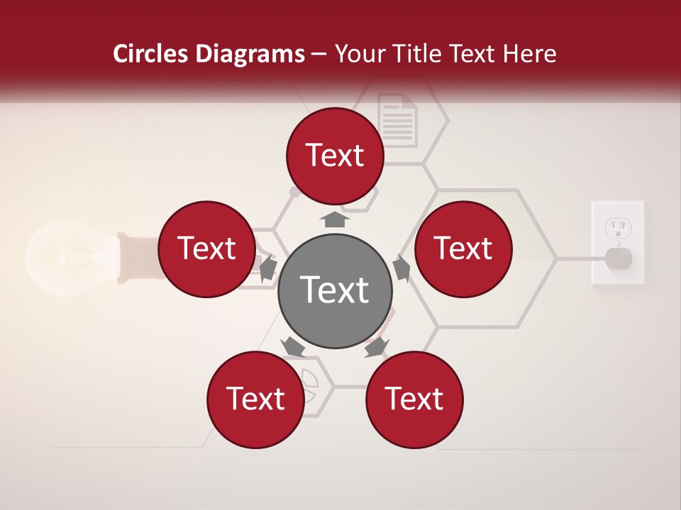A Light Bulb Is Plugged Into A Power Outlet PowerPoint Template