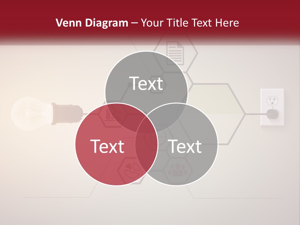 A Light Bulb Is Plugged Into A Power Outlet PowerPoint Template