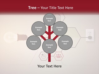A Light Bulb Is Plugged Into A Power Outlet PowerPoint Template