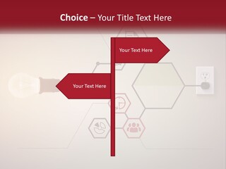 A Light Bulb Is Plugged Into A Power Outlet PowerPoint Template