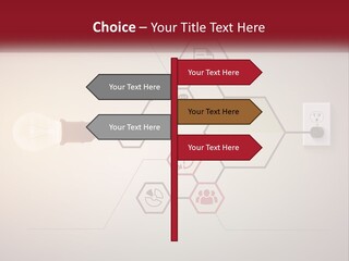 A Light Bulb Is Plugged Into A Power Outlet PowerPoint Template