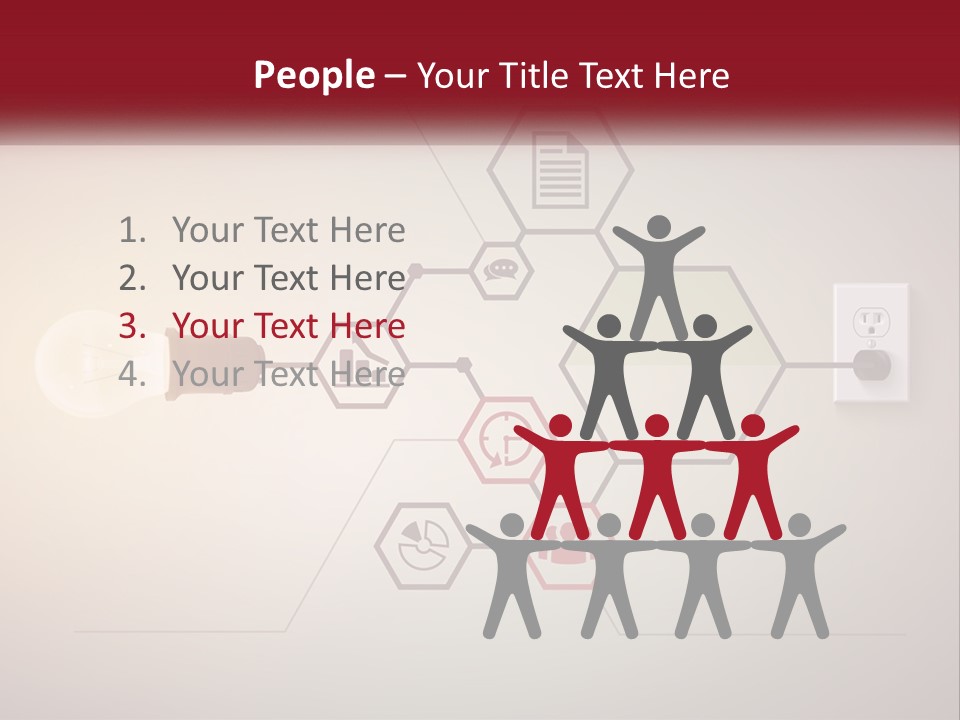 A Light Bulb Is Plugged Into A Power Outlet PowerPoint Template