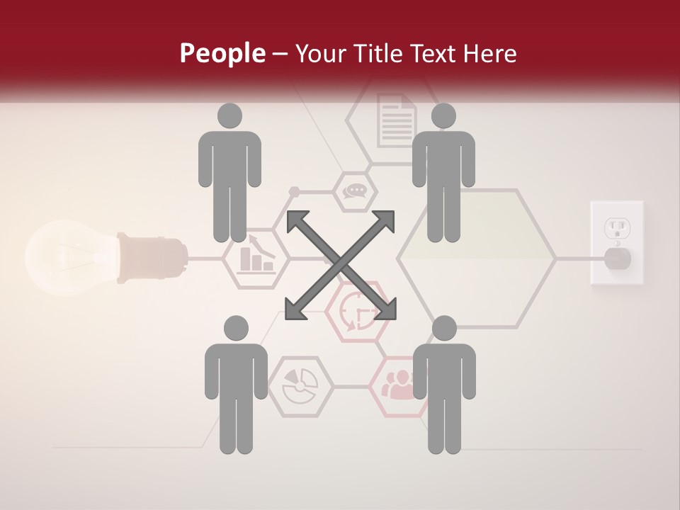 A Light Bulb Is Plugged Into A Power Outlet PowerPoint Template