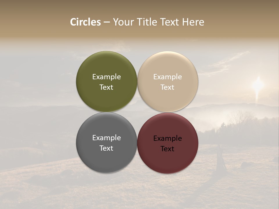 A Person Standing On Top Of A Hill With A Sky Background PowerPoint Template