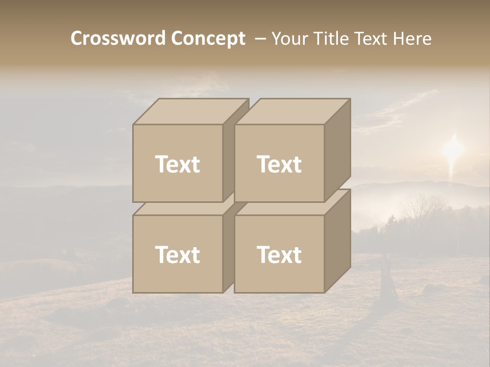 A Person Standing On Top Of A Hill With A Sky Background PowerPoint Template