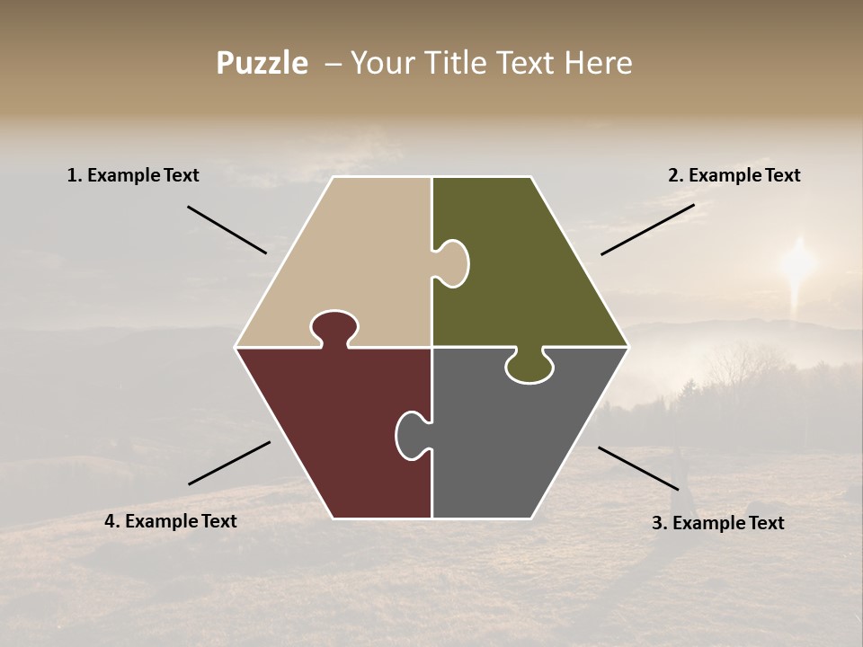 A Person Standing On Top Of A Hill With A Sky Background PowerPoint Template