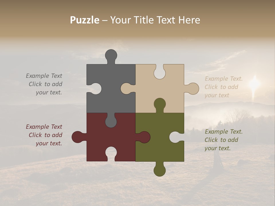 A Person Standing On Top Of A Hill With A Sky Background PowerPoint Template