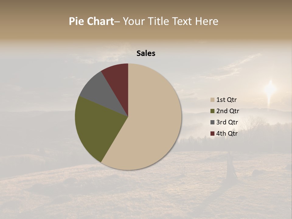 A Person Standing On Top Of A Hill With A Sky Background PowerPoint Template