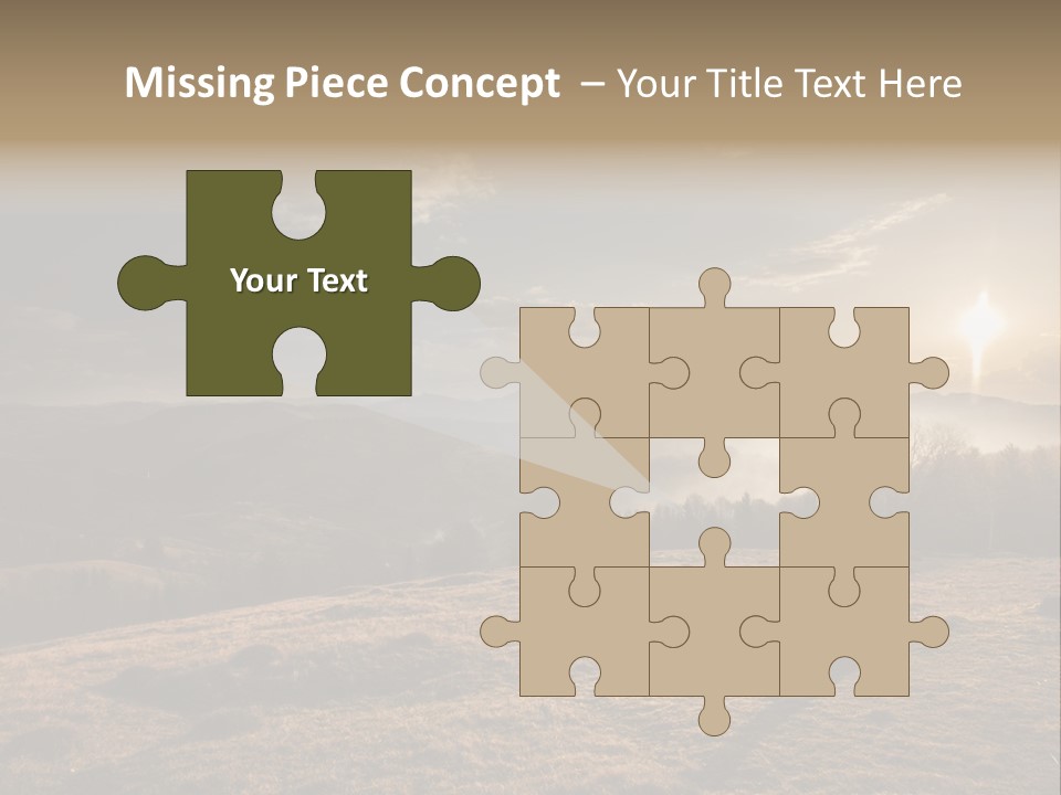 A Person Standing On Top Of A Hill With A Sky Background PowerPoint Template