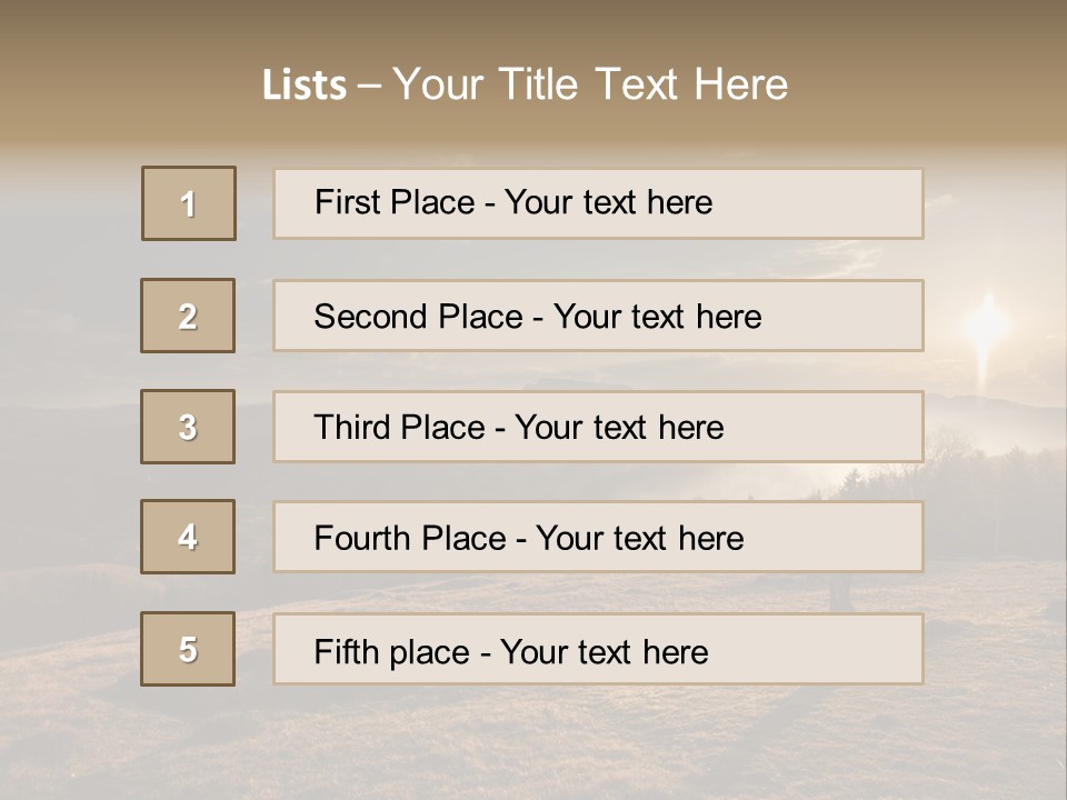 A Person Standing On Top Of A Hill With A Sky Background PowerPoint Template