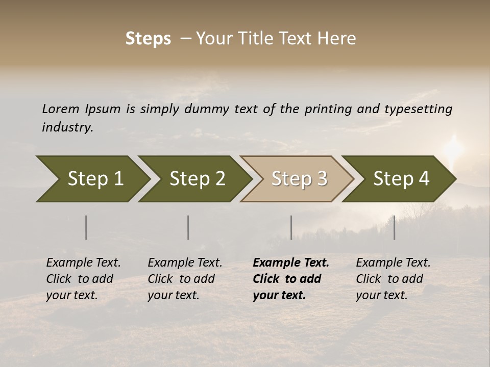 A Person Standing On Top Of A Hill With A Sky Background PowerPoint Template