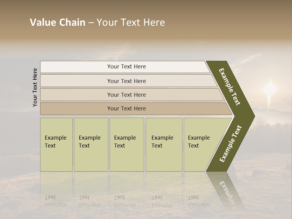 A Person Standing On Top Of A Hill With A Sky Background PowerPoint Template