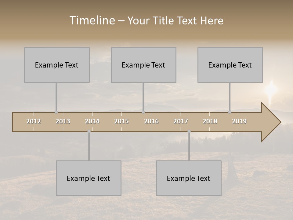 A Person Standing On Top Of A Hill With A Sky Background PowerPoint Template