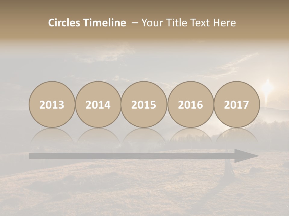 A Person Standing On Top Of A Hill With A Sky Background PowerPoint Template