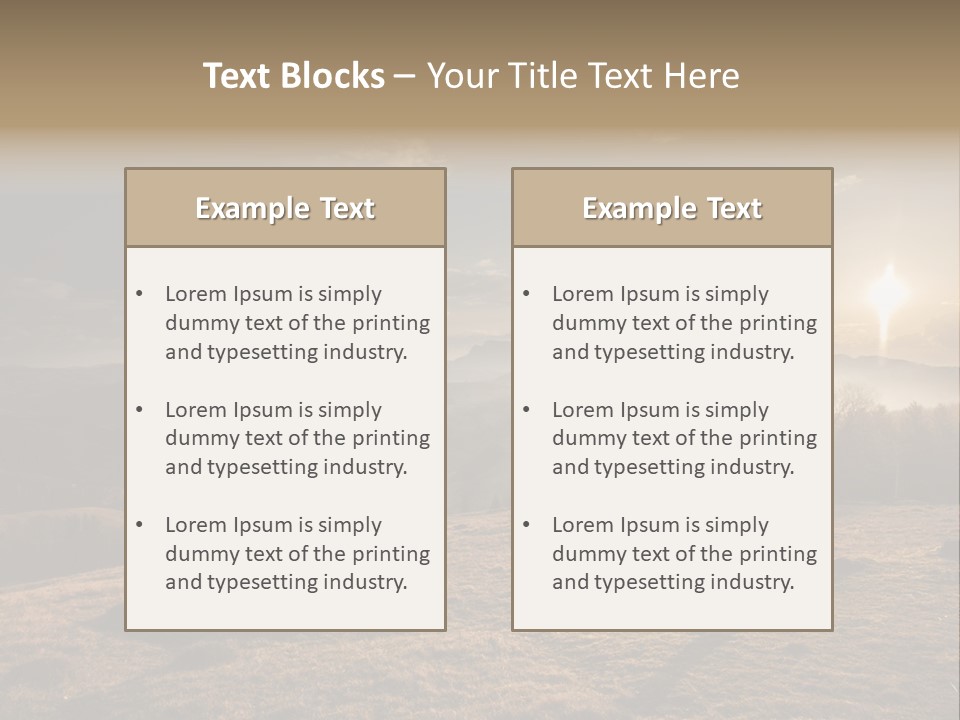 A Person Standing On Top Of A Hill With A Sky Background PowerPoint Template