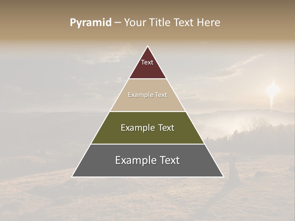 A Person Standing On Top Of A Hill With A Sky Background PowerPoint Template