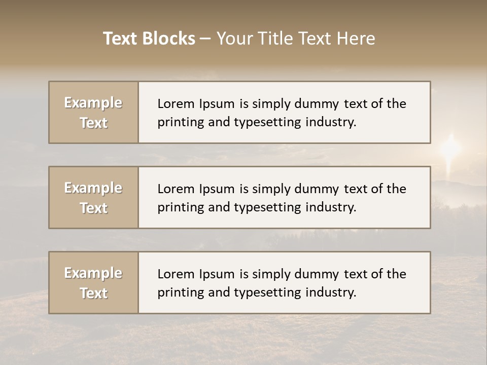 A Person Standing On Top Of A Hill With A Sky Background PowerPoint Template