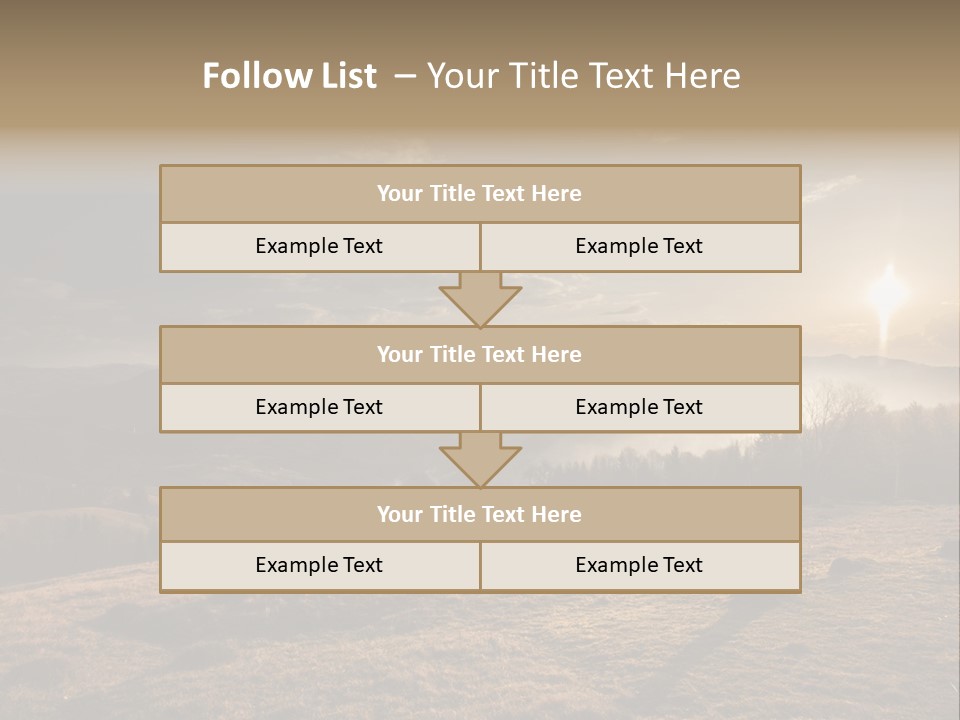A Person Standing On Top Of A Hill With A Sky Background PowerPoint Template