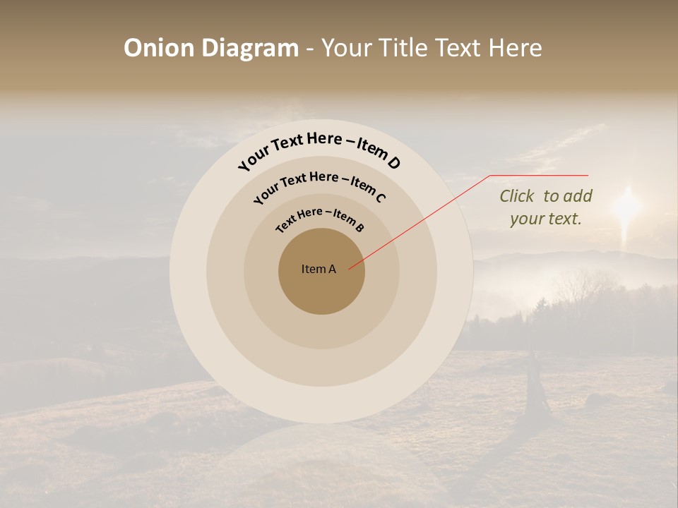 A Person Standing On Top Of A Hill With A Sky Background PowerPoint Template