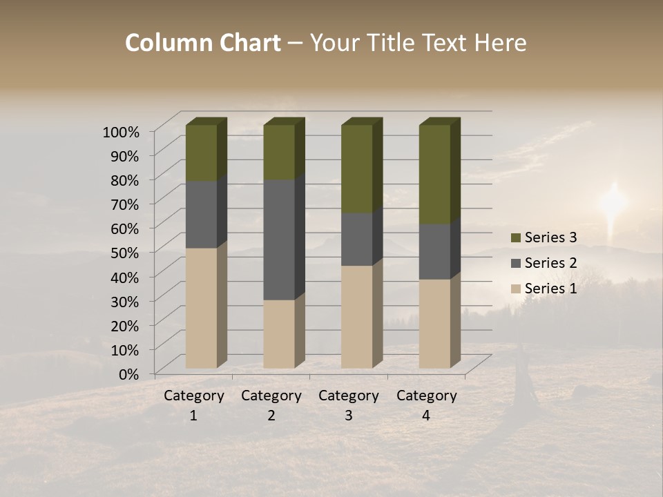 A Person Standing On Top Of A Hill With A Sky Background PowerPoint Template